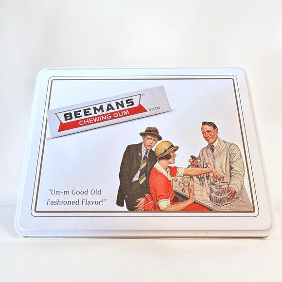VTG Retro Style 10 Pack Beemans Chewing Gum Advertising Collector Tin Pepsin - Picture 4 of 9